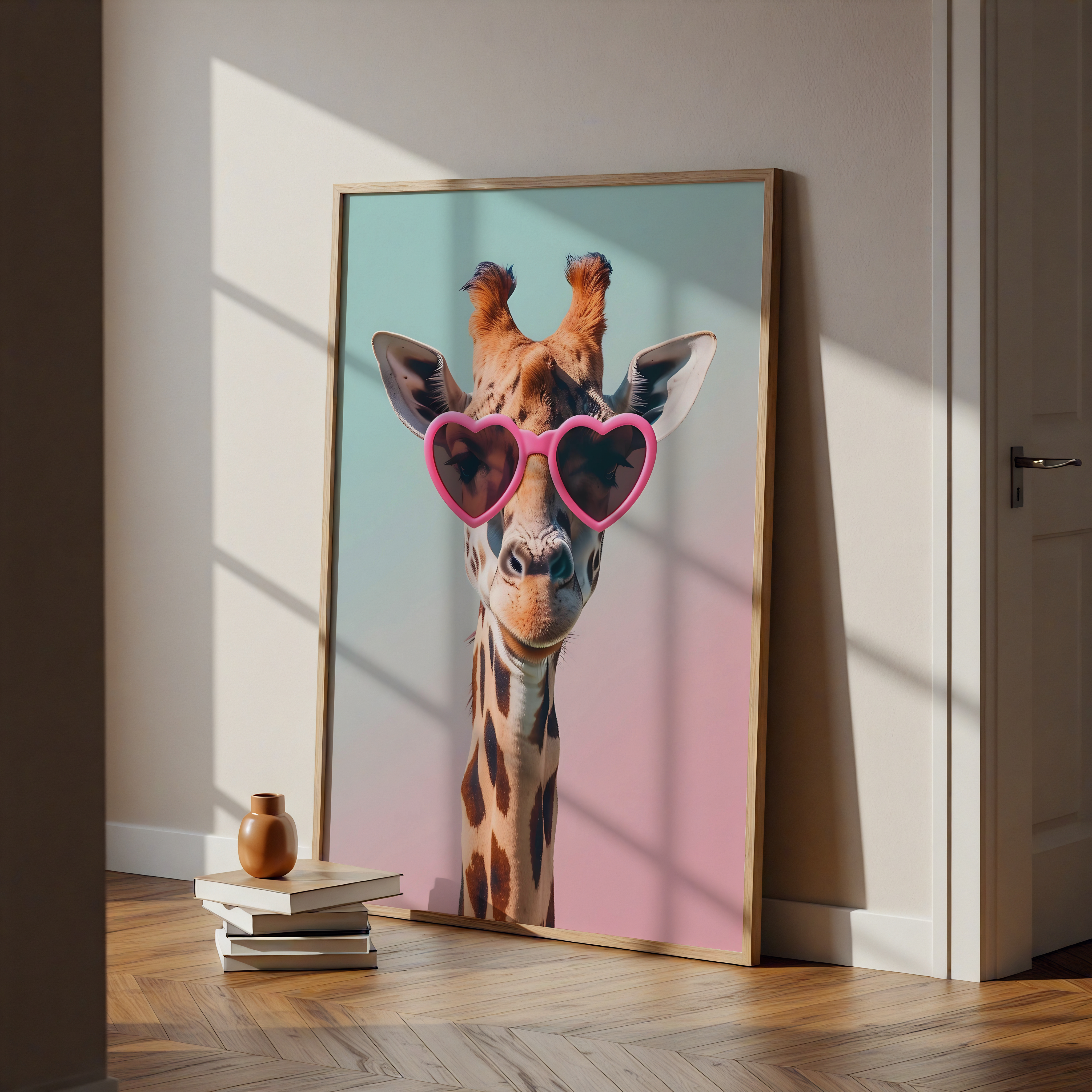 Framed Glam Giraffe Vibes