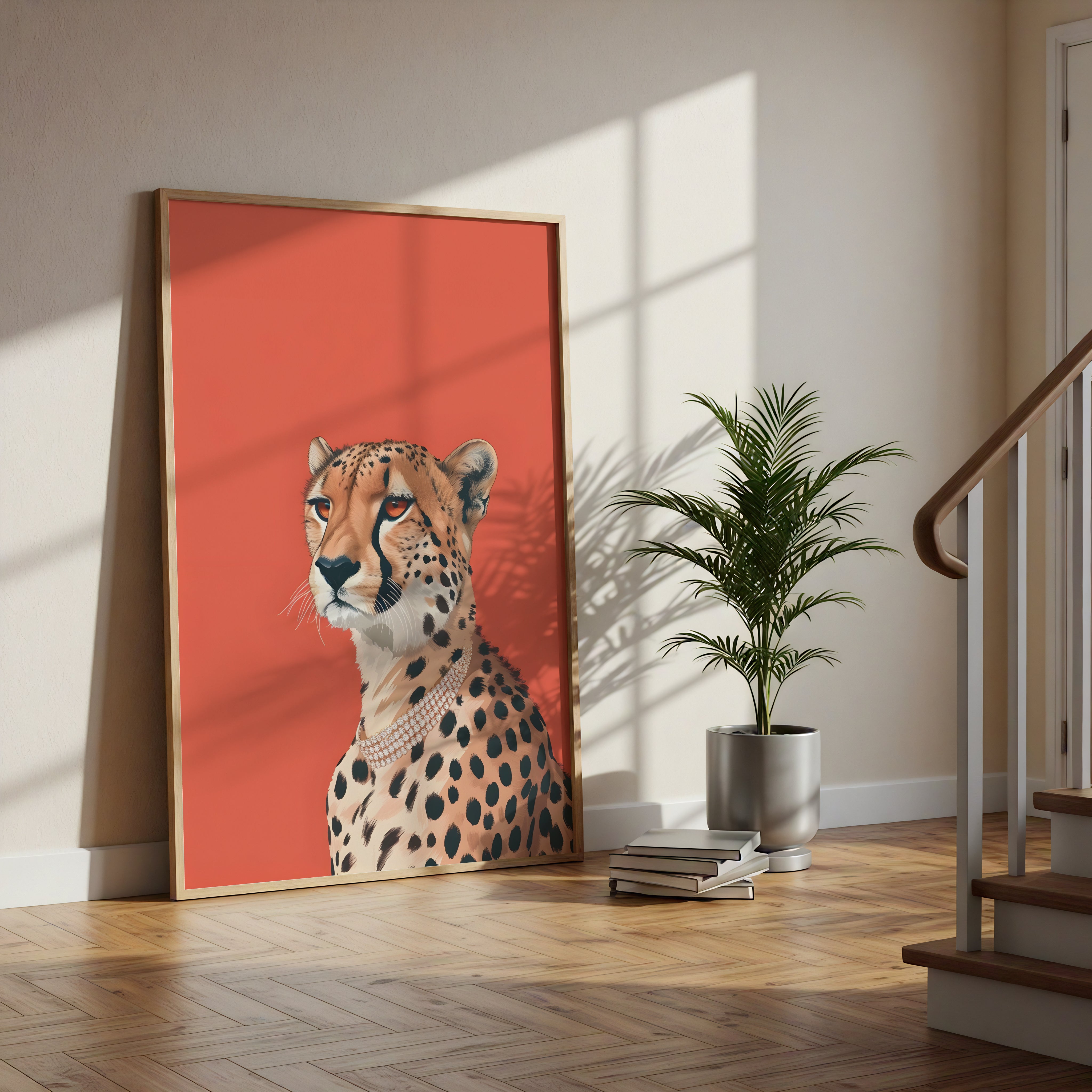 Framed Bold in Gold – Leopard Luxe